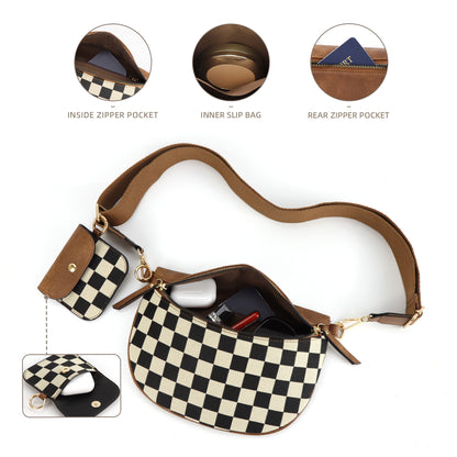 Plaid Waist Trendy All-match Messenger Bag