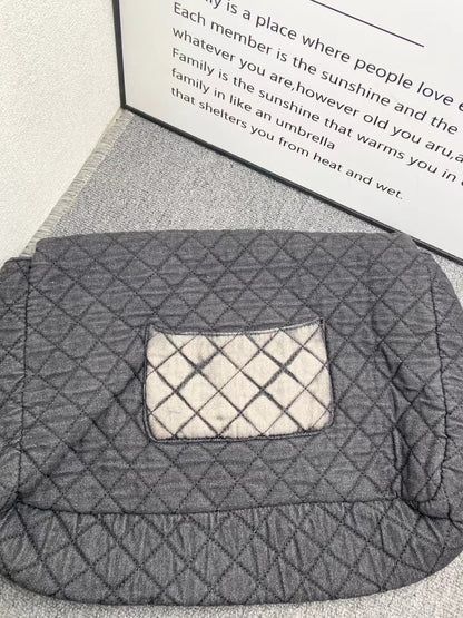 Ink Dyeing Denim Hobo Bag