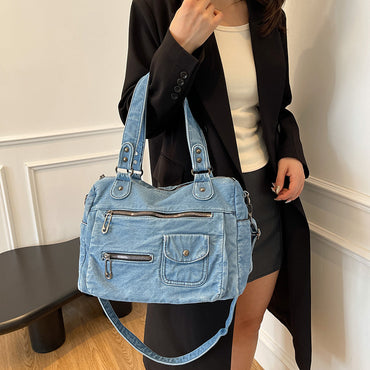 New Women's Retro Casual Handbag Large Capacity