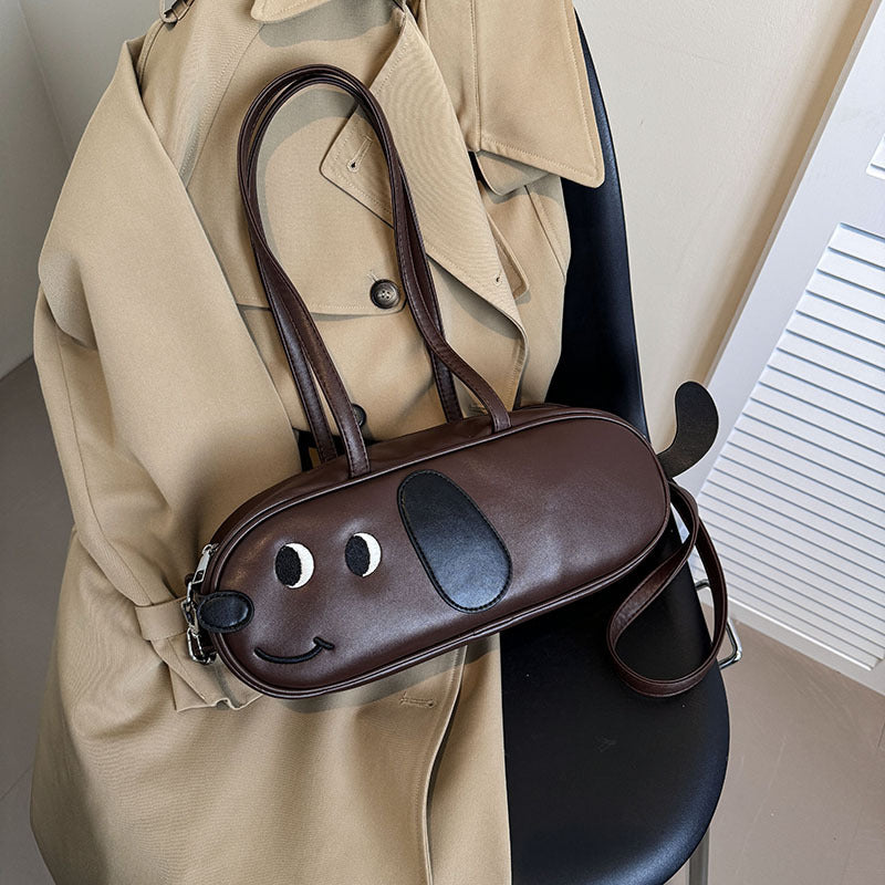 Sausage Dog Pack One Shoulder Retro Frosted Crossbody Bag