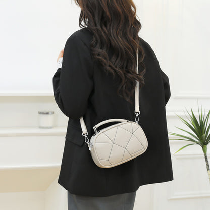 Fashion Three-layer Retro Trendy Patchwork Small Bag