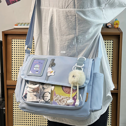 Canvas Handbag Casual All-match Waterproof Lightweight Crossbody Bag