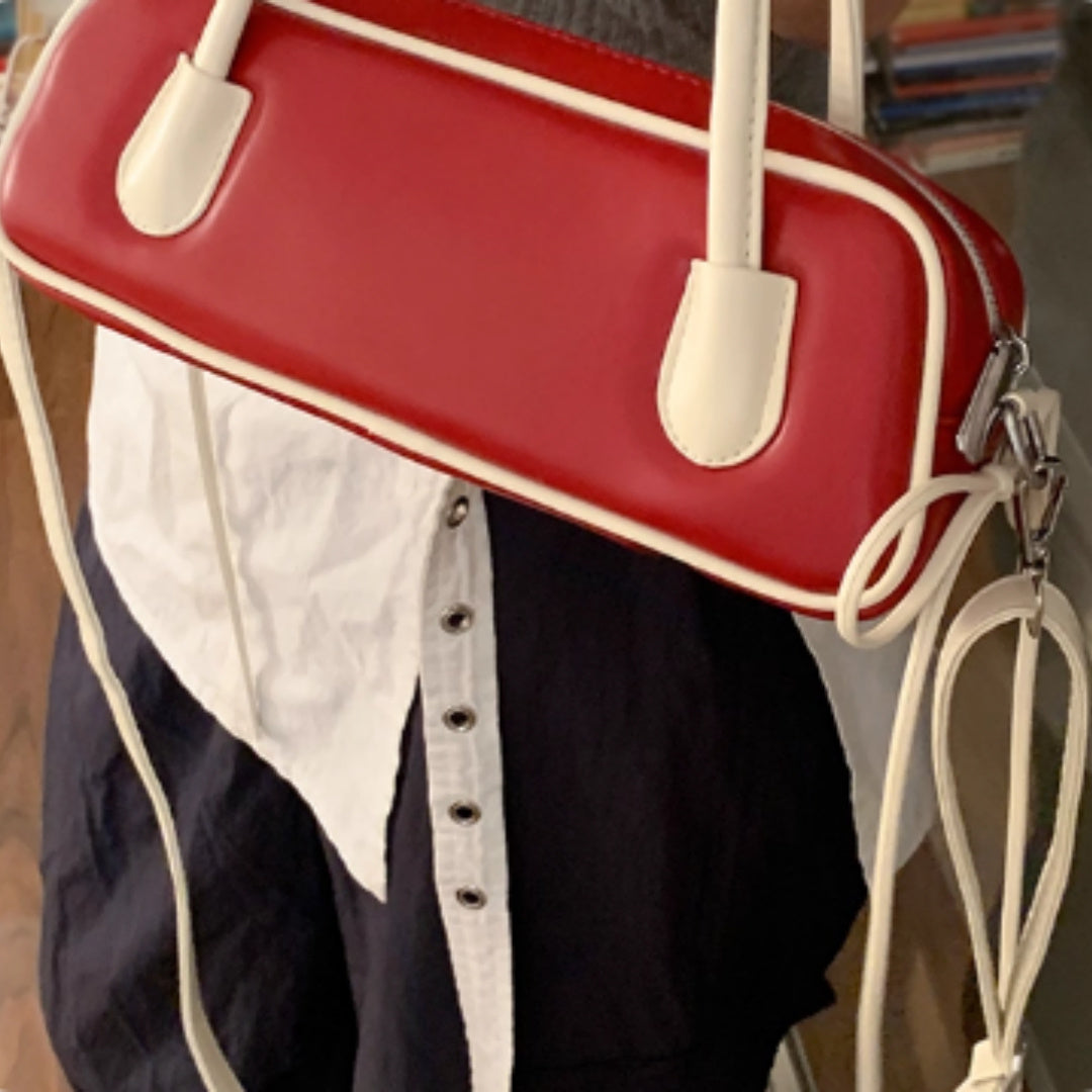 Women's Retro Niche Red Handbag