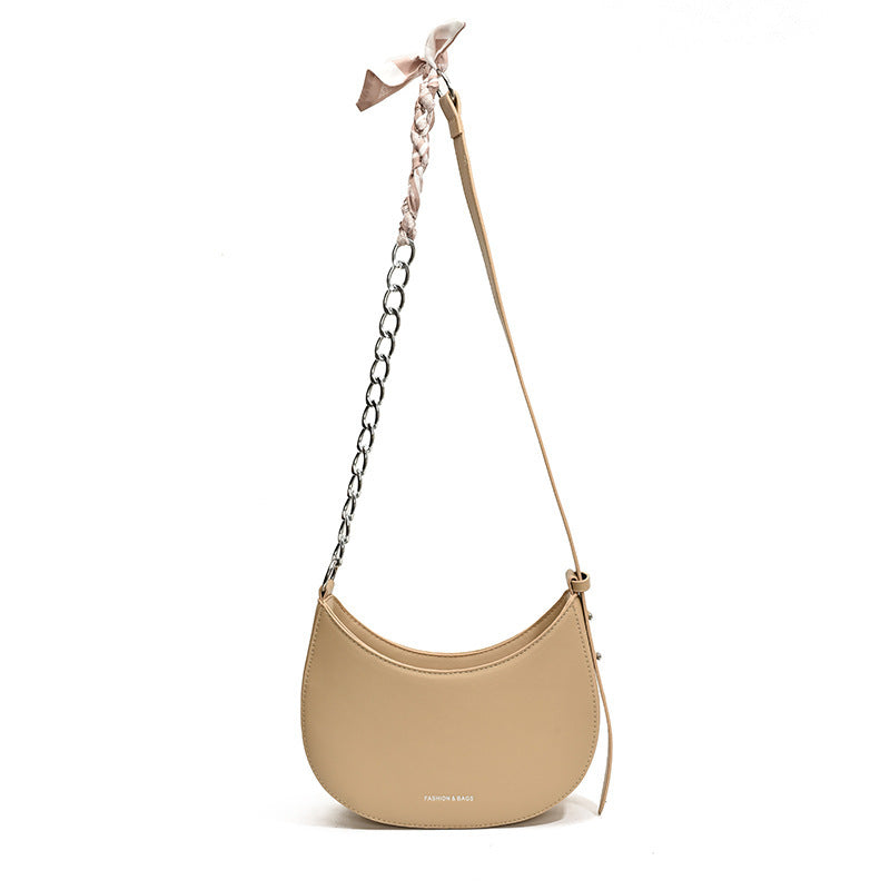 Simple All-match Retro Fashion Shoulder Trendy Small Saddle Bag