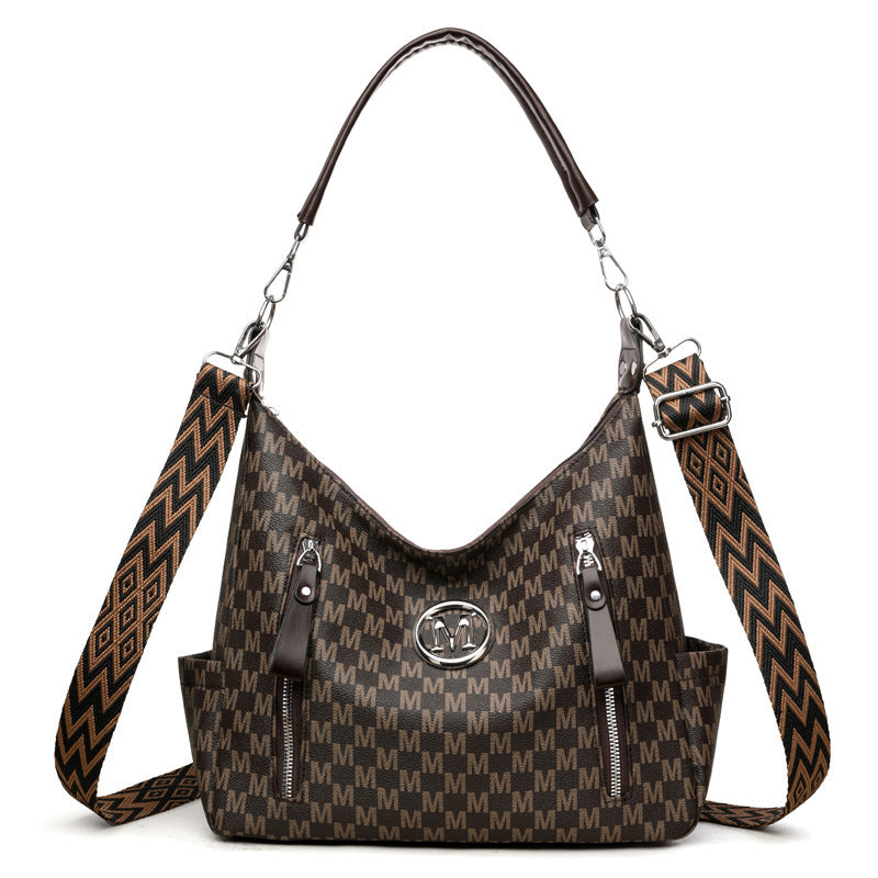 Retro Simple Printed Shoulder Messenger Bag