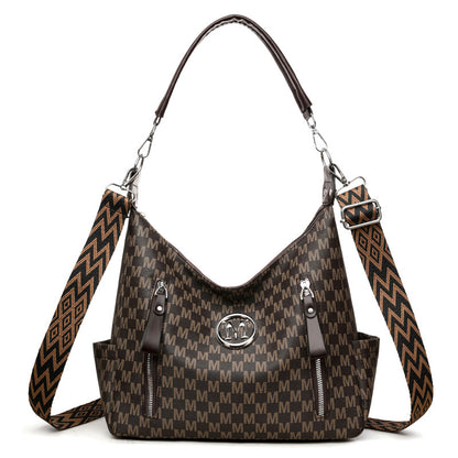 Retro Simple Printed Shoulder Messenger Bag