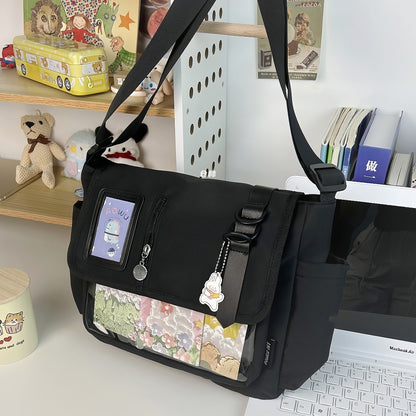 Canvas Handbag Casual All-match Waterproof Lightweight Crossbody Bag