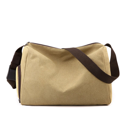 Retro Canvas Sports Gym  Large-capacity Crossbody Bag