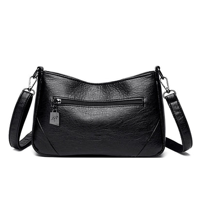 Popular Cross Stitching Sheepskin Small Square Bag Women