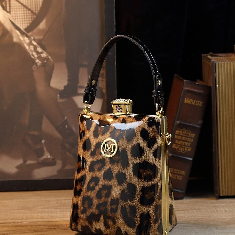 Patent Leather Glossy One Shoulder Can Be Crossbody Bag Light Luxury All-matching