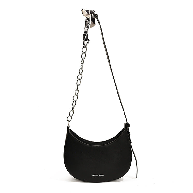 Simple All-match Retro Fashion Shoulder Trendy Small Saddle Bag