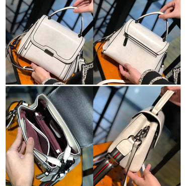 Women's Leather Simple Large Capacity Fashion Messenger Bag
