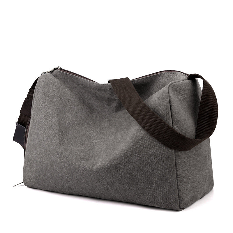 Retro Canvas Sports Gym  Large-capacity Crossbody Bag