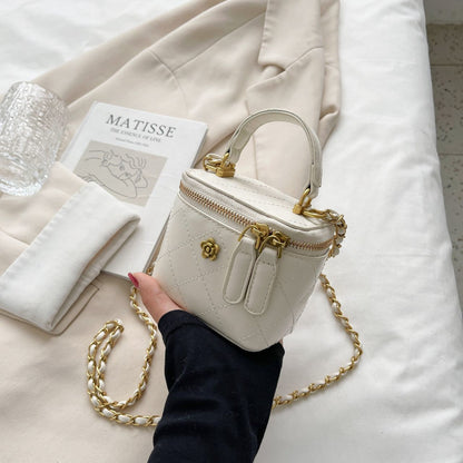 Portable Diamond Chain Mini Satchel