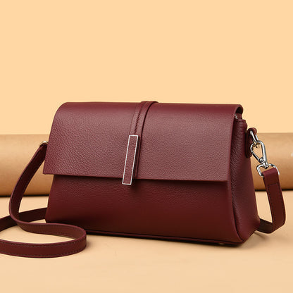 Women's Cowhide Tote Bag Simple Shoulder Messenger Bag