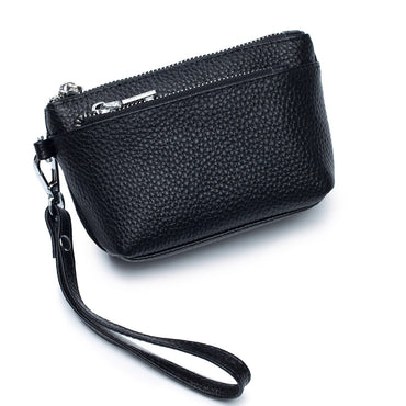 Leather Change Zipper Multifunctional Clutch