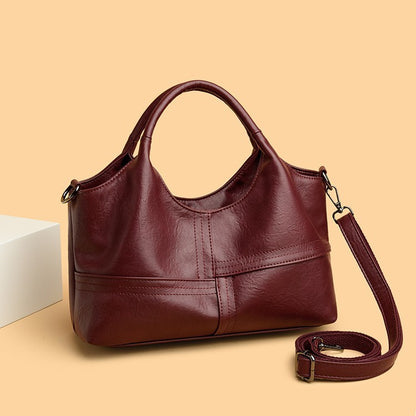 Soft Leather Handbag Women's Lightweight And Large Capacity Crossbody Bag