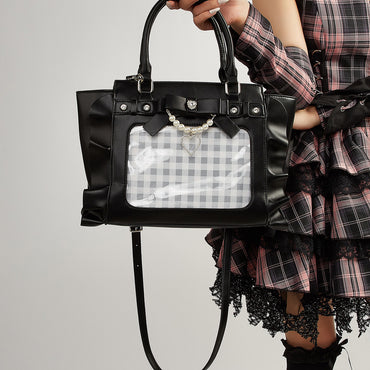 Love Handbag Lace Pearl Women's Messenger Bag