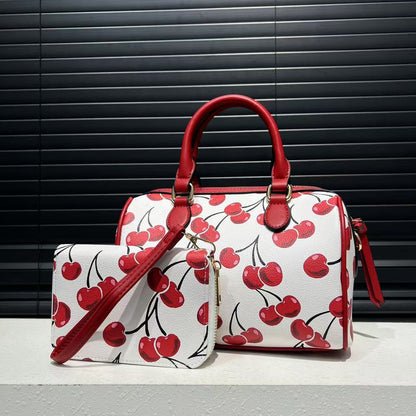 Women's Soft Leather Handbag Cute Patchwork Easy Matching