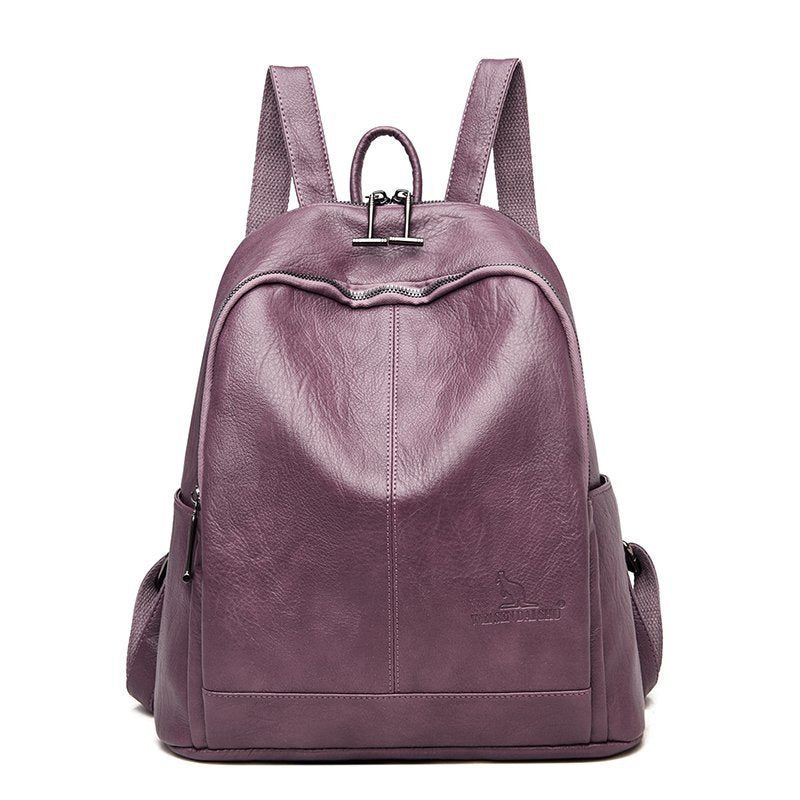 Women's Fashion Simple Sheepskin Pattern Backpack