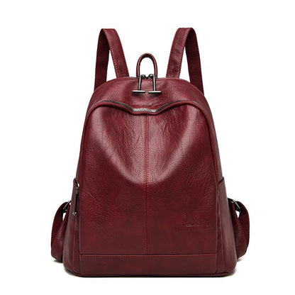 Women's Fashion Simple Sheepskin Pattern Backpack