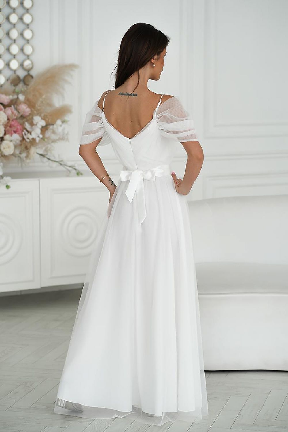 Long dress model 203757 Bicotone