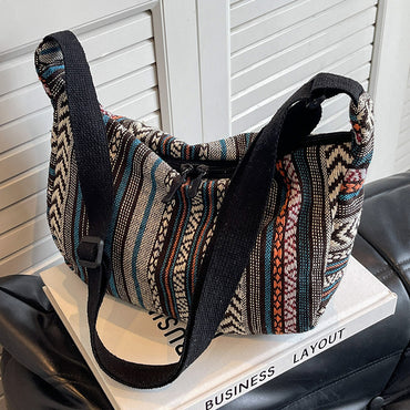 Large Capacity Ethnic Style New Fashion Crossbody Dumpling Bag Women