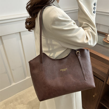 Women's Shoulder Commuter Large Capacity Fashion Underarm Tote Bag