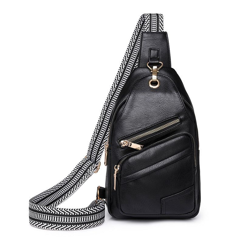 Women's Chest Large Capacity PU Bag