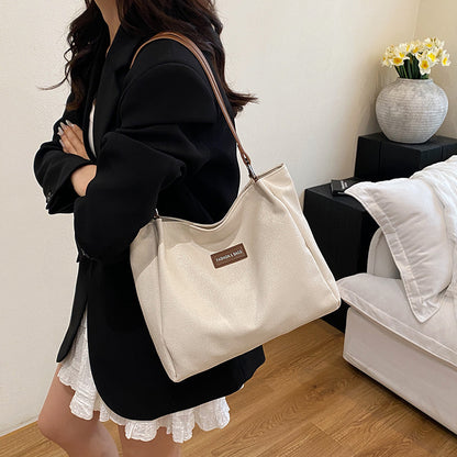 Women's Shoulder Underarm Tote Large Capacity Simple Commuter Bag