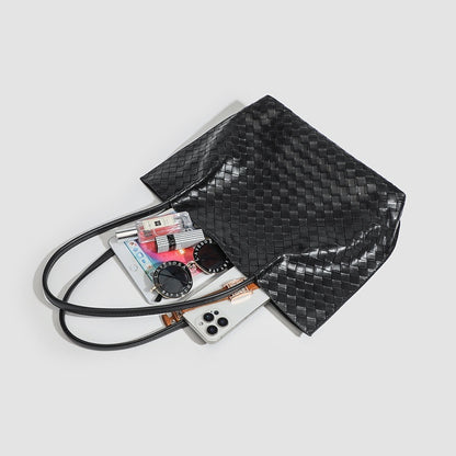 Leather Women's One Shoulder Handheld Versatile Tote Bag