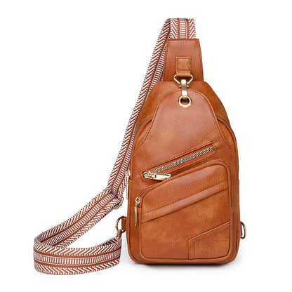 Women's Chest Large Capacity PU Bag