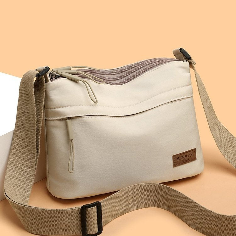 Women's Nylon Cloth Multi-functional Waterproof Shoulder Messenger Bag