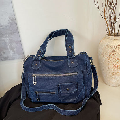 New Women's Retro Casual Handbag Large Capacity