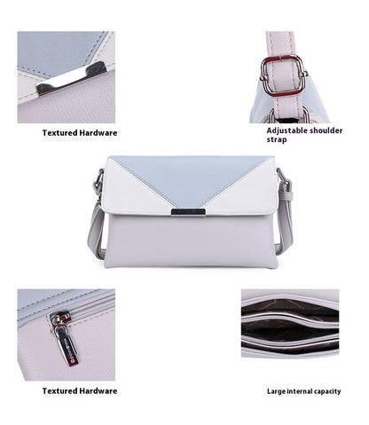 Contrast Color Small Square Box Fashion Shoulder Bag