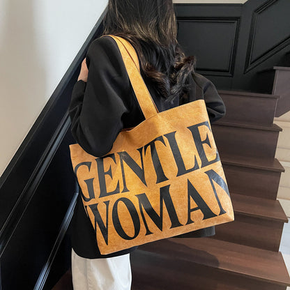 Tyvek Casual Cool Letter Printing Large Capacity Totes