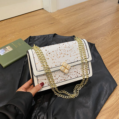 Net Red Bag Chain Crossbody Small Square Bag Double Compartment