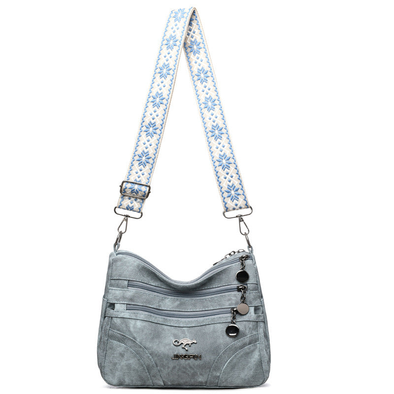 One-shoulder Soft Leather Tote All-match Women's Bag For The Middle-aged